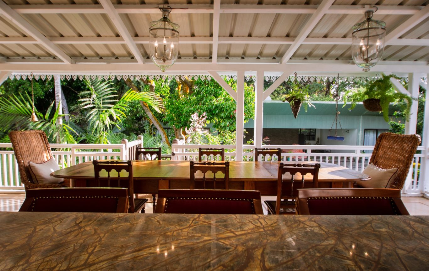 Complete reconfiguration of tropical home including structural upgrades.